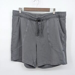 VRST Washed Twill Terry XLarge Gray Lounge Shorts Elastic Drawstring Waist Men's